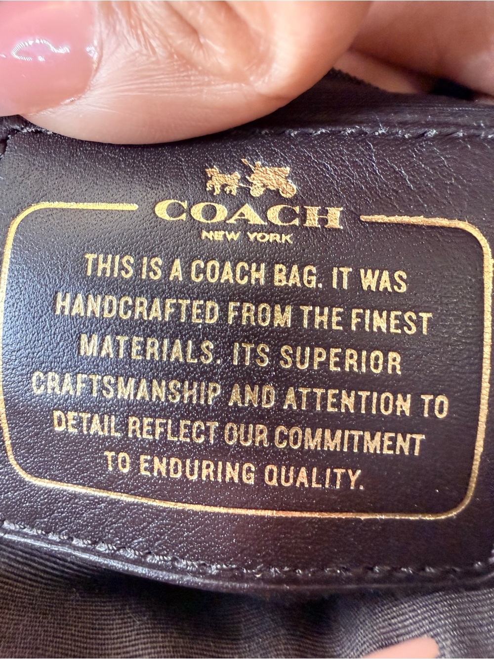 Coach Metallic Gold Leather Satchel with Heart Charm - Picture 6 of 8